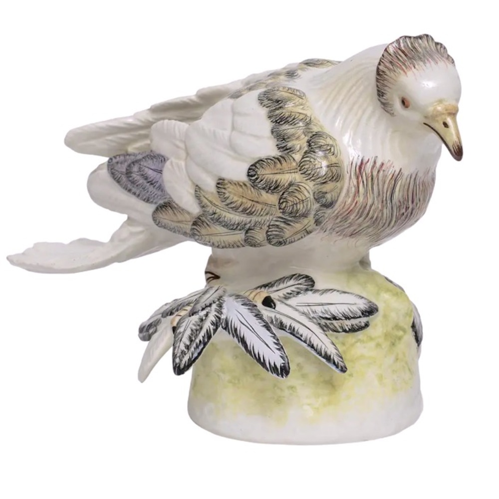 Rare Mottahedeh Porcelain Bird, Early 20th Century